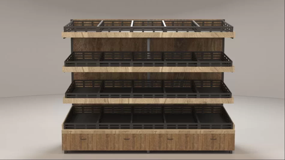 ستاند حائطي خضار وفاكهة